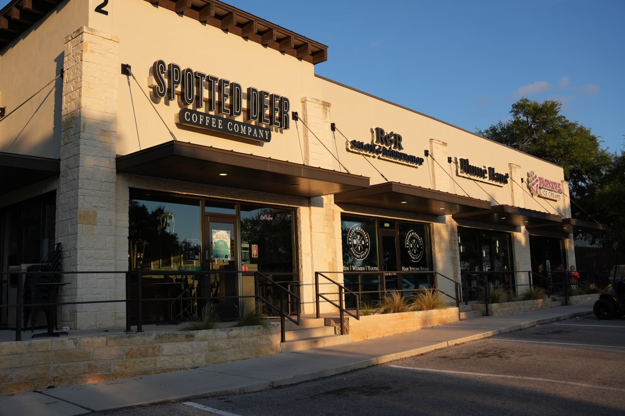 Spotted Deer Coffee Company storefront in the 8000 Fair Oaks Pkwy retail center